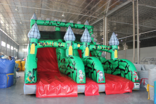 Inflatable slide mod.  Castello Camelot mt: 7.5x5x6h 